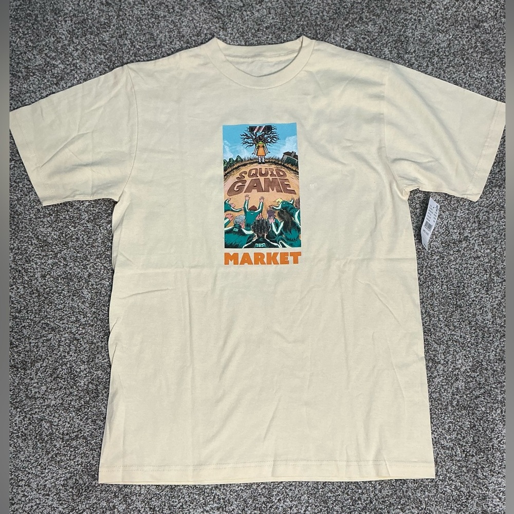 Market PacSun Netflix Squid Games Cream Graphic T-Shirt Med New